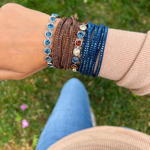 NIB Touchstone Crystal by Swarovski Montana Ice Bracelet - Picture 2 of 2